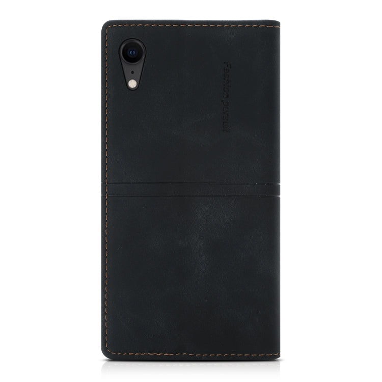 For iPhone XR Dream Magnetic Suction Business Horizontal Flip PU Leather Case with Holder & Card Slot & Wallet