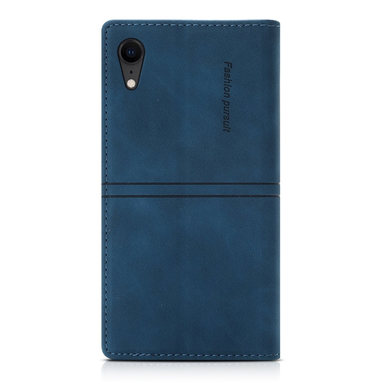 For iPhone XR Dream Magnetic Suction Business Horizontal Flip PU Leather Case with Holder & Card Slot & Wallet