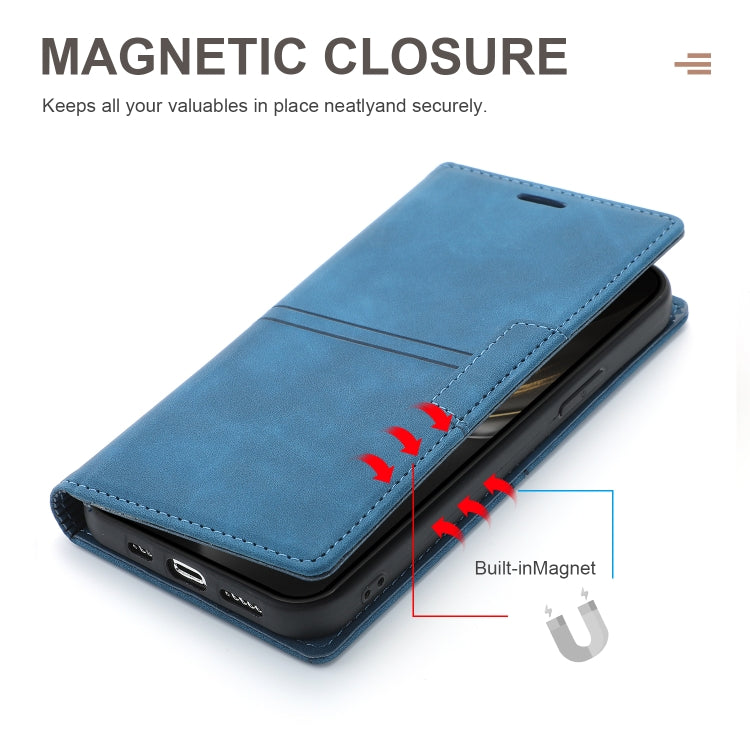 For iPhone XR Dream Magnetic Suction Business Horizontal Flip PU Leather Case with Holder & Card Slot & Wallet