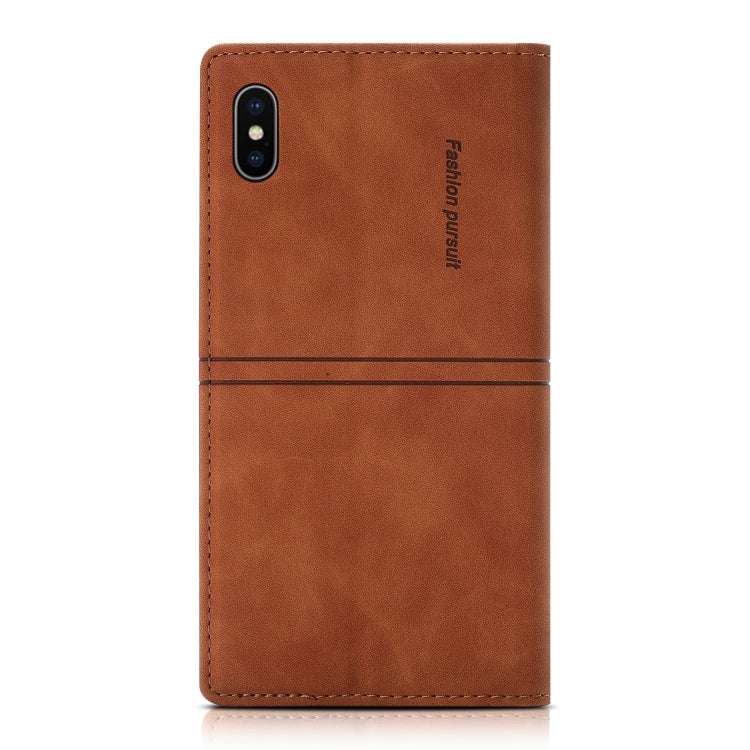 For iPhone XS Max Dream Magnetic Suction Business Horizontal Flip PU Leather Case with Holder & Card Slot & Wallet