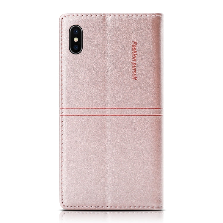 For iPhone XS Max Dream Magnetic Suction Business Horizontal Flip PU Leather Case with Holder & Card Slot & Wallet