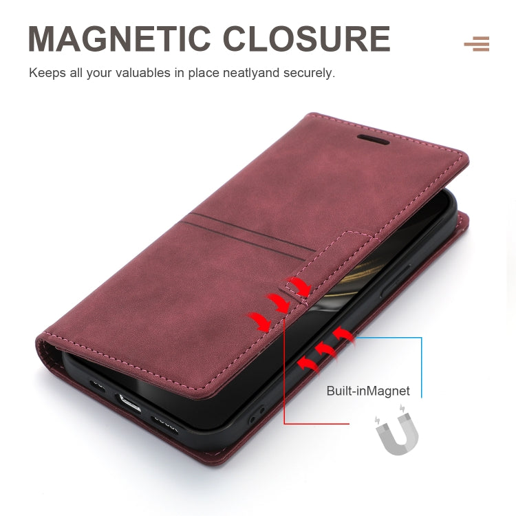 For iPhone XS Max Dream Magnetic Suction Business Horizontal Flip PU Leather Case with Holder & Card Slot & Wallet