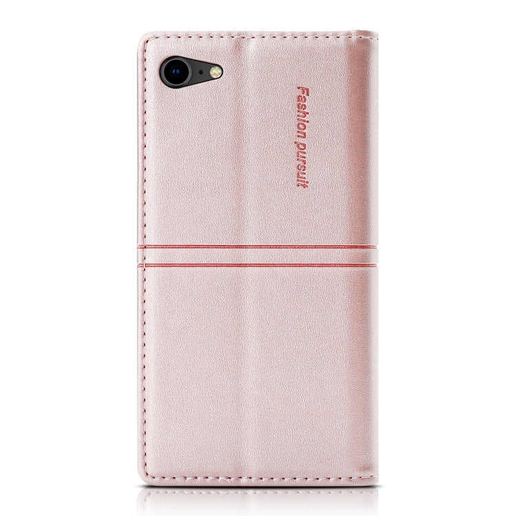 For iPhone SE 2022 / SE 2020 / 8 / 7 Dream Magnetic Suction Business Horizontal Flip PU Leather Case with Holder & Card Slot & Wallet