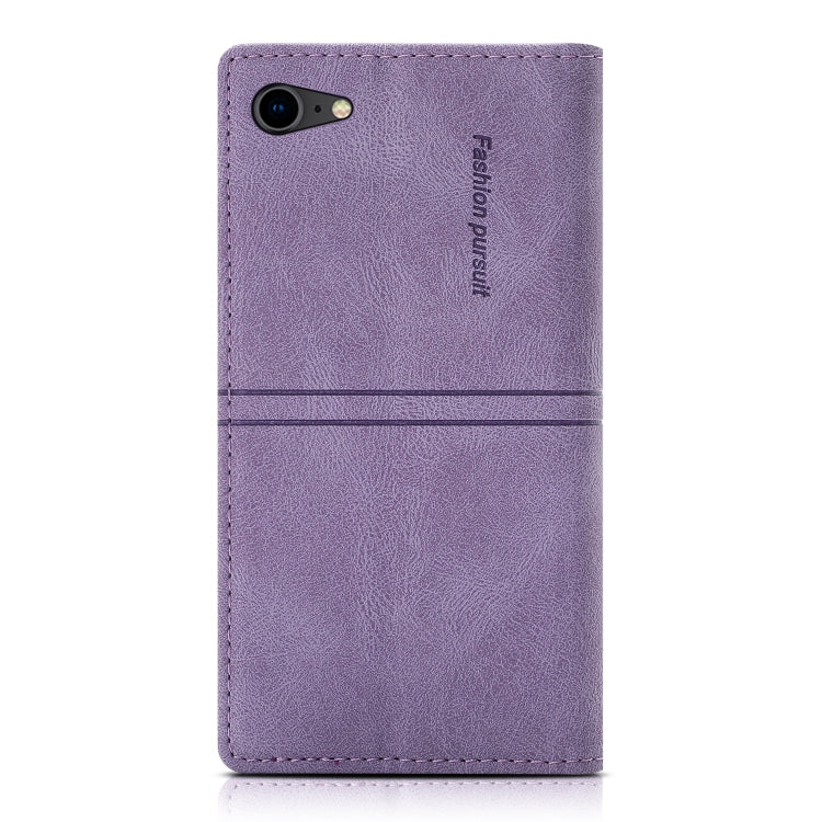 For iPhone SE 2022 / SE 2020 / 8 / 7 Dream Magnetic Suction Business Horizontal Flip PU Leather Case with Holder & Card Slot & Wallet