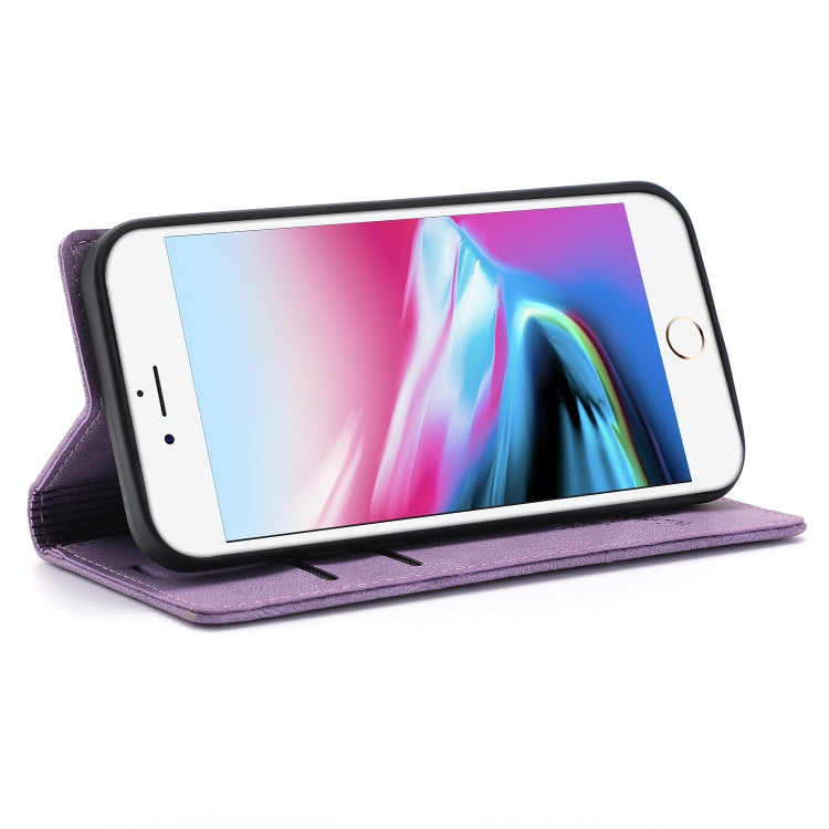 For iPhone SE 2022 / SE 2020 / 8 / 7 Dream Magnetic Suction Business Horizontal Flip PU Leather Case with Holder & Card Slot & Wallet