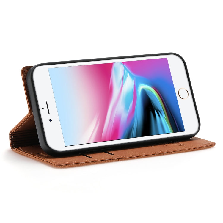 Dream Magnetic Suction Business Horizontal Flip PU Leather Case with Holder & Card Slot & Wallet For iPhone 8 Plus / 7 Plus