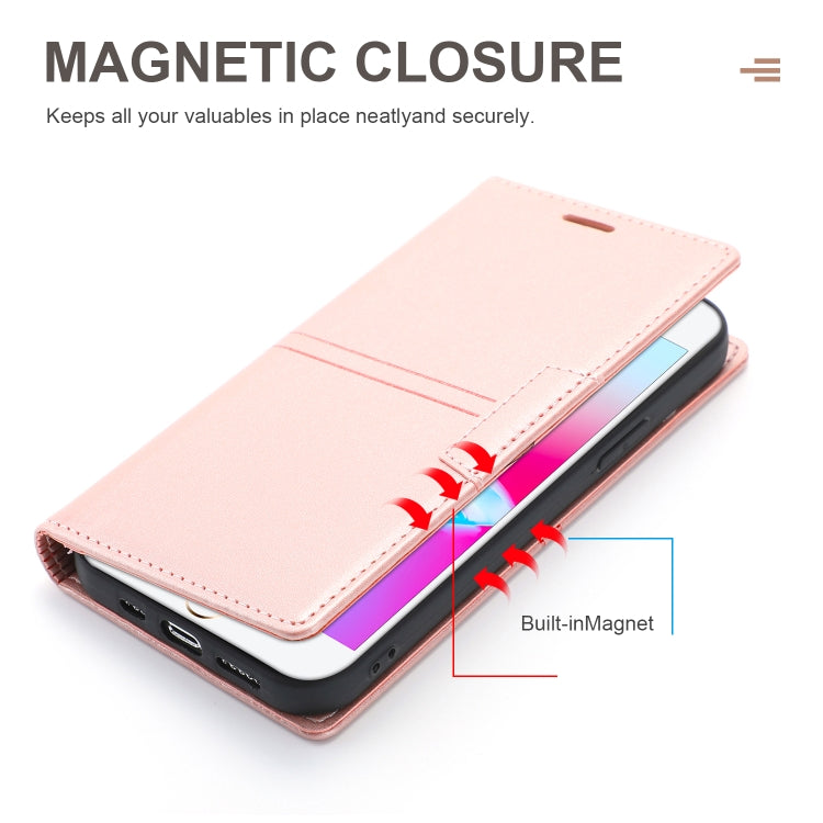 Dream Magnetic Suction Business Horizontal Flip PU Leather Case with Holder & Card Slot & Wallet For iPhone 8 Plus / 7 Plus