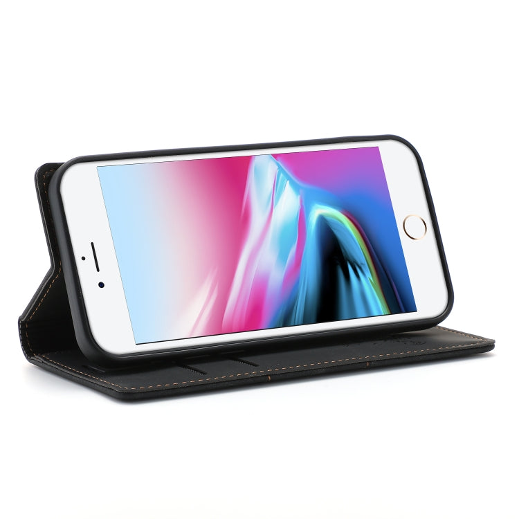 Dream Magnetic Suction Business Horizontal Flip PU Leather Case with Holder & Card Slot & Wallet For iPhone 8 Plus / 7 Plus