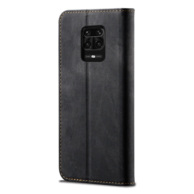 For Xiaomi Redmi Note 10 Lite Denim Texture Casual Style Horizontal Flip Leather Case with Holder & Card Slots & Wallet