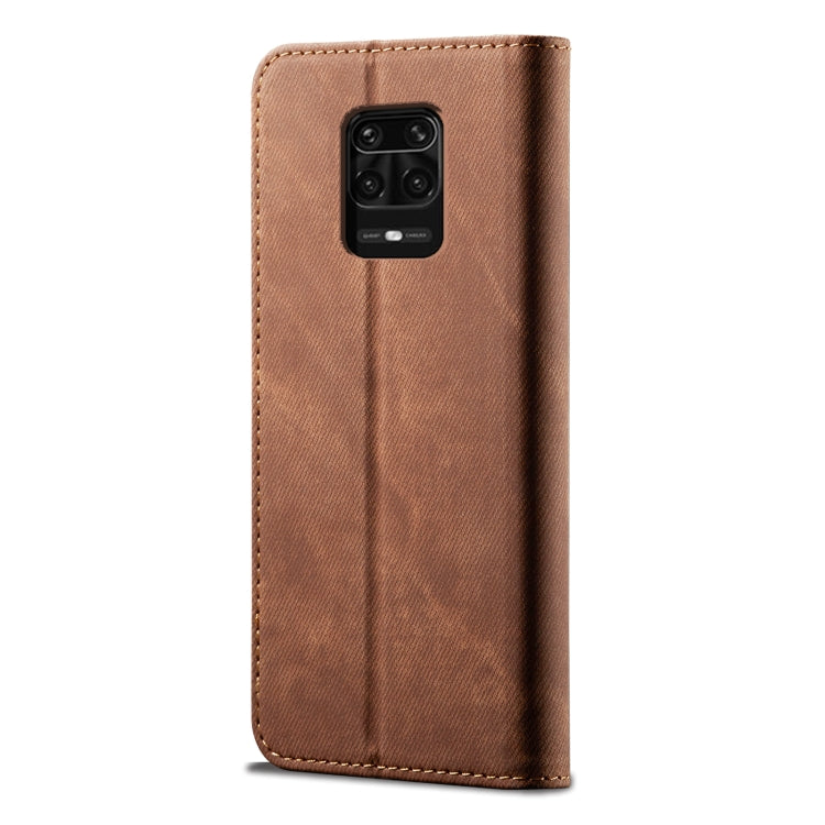 For Xiaomi Redmi Note 10 Lite Denim Texture Casual Style Horizontal Flip Leather Case with Holder & Card Slots & Wallet