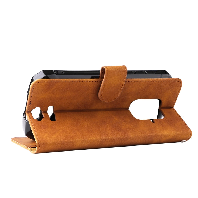 For Doogee S59 / S59 Pro Solid Color Skin Feel Magnetic Buckle Horizontal Flip Calf Texture PU Leather Case with Holder & Card Slots & Wallet