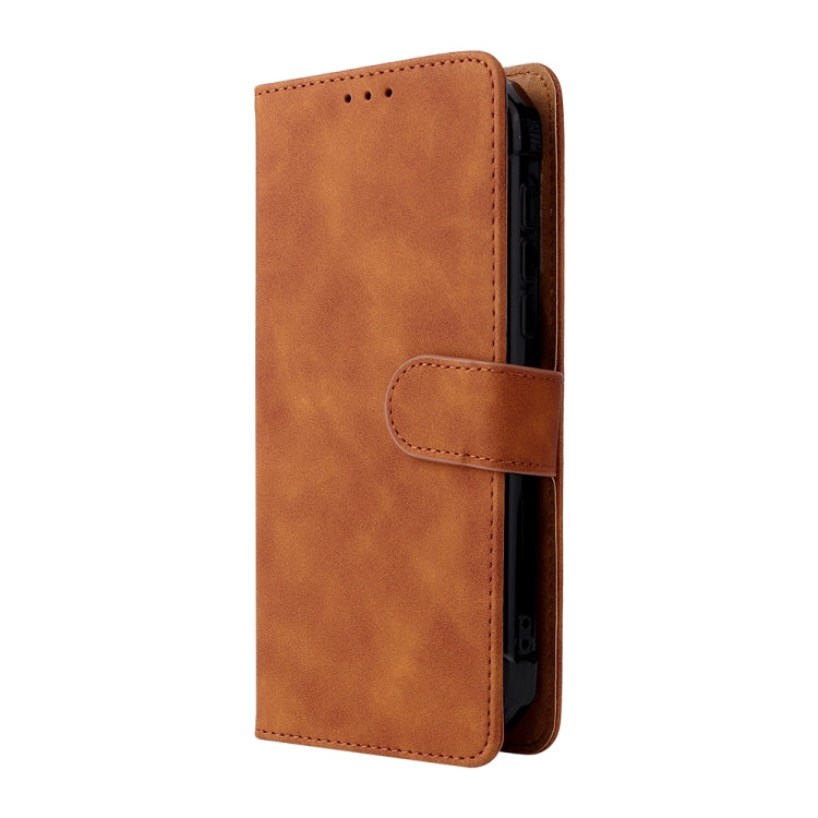 For Doogee S59 / S59 Pro Solid Color Skin Feel Magnetic Buckle Horizontal Flip Calf Texture PU Leather Case with Holder & Card Slots & Wallet