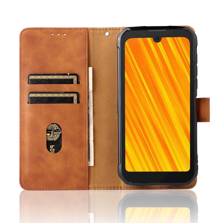 For Doogee S59 / S59 Pro Solid Color Skin Feel Magnetic Buckle Horizontal Flip Calf Texture PU Leather Case with Holder & Card Slots & Wallet