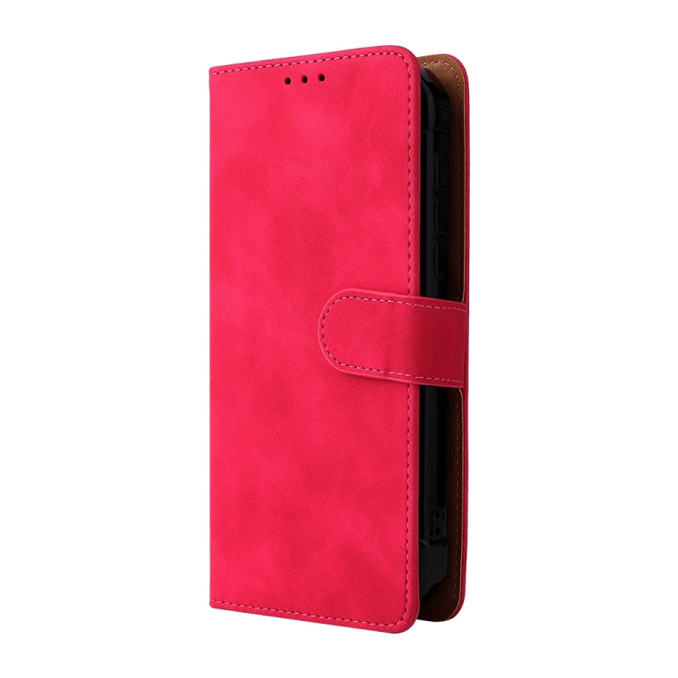 For Doogee S59 / S59 Pro Solid Color Skin Feel Magnetic Buckle Horizontal Flip Calf Texture PU Leather Case with Holder & Card Slots & Wallet