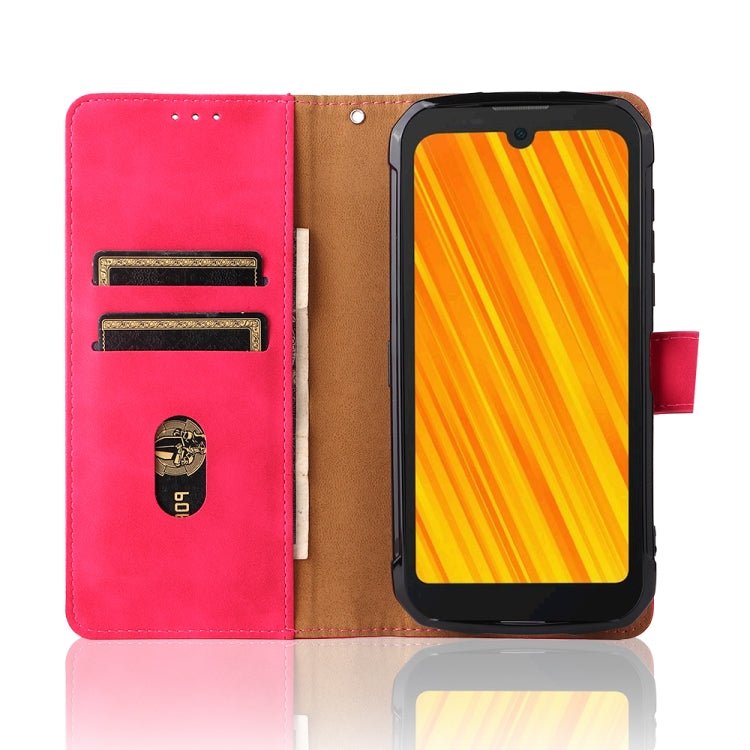 For Doogee S59 / S59 Pro Solid Color Skin Feel Magnetic Buckle Horizontal Flip Calf Texture PU Leather Case with Holder & Card Slots & Wallet
