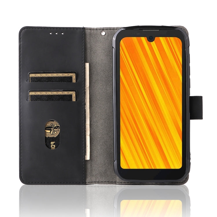 For Doogee S59 / S59 Pro Solid Color Skin Feel Magnetic Buckle Horizontal Flip Calf Texture PU Leather Case with Holder & Card Slots & Wallet