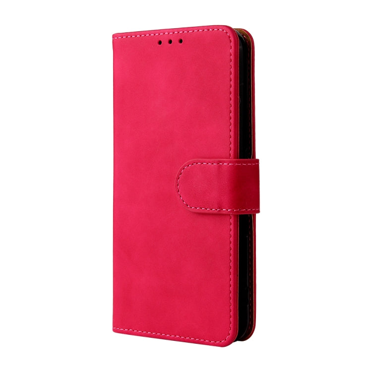 For Fujitsu Arrows WE Solid Color Skin Feel Magnetic Buckle Horizontal Flip Calf Texture PU Leather Case with Holder & Card Slots & Wallet