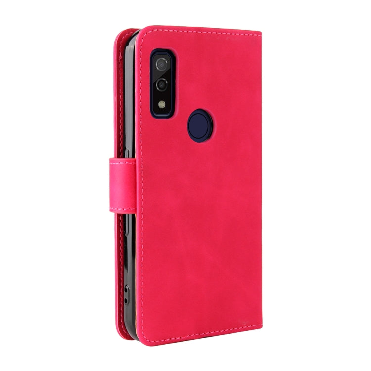For Fujitsu Arrows WE Solid Color Skin Feel Magnetic Buckle Horizontal Flip Calf Texture PU Leather Case with Holder & Card Slots & Wallet
