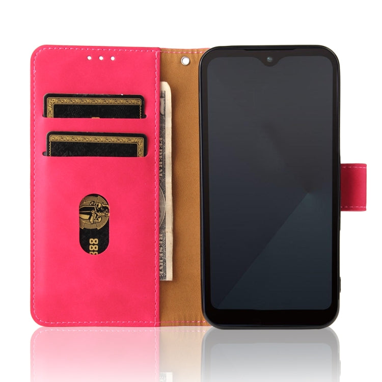 For Fujitsu Arrows WE Solid Color Skin Feel Magnetic Buckle Horizontal Flip Calf Texture PU Leather Case with Holder & Card Slots & Wallet