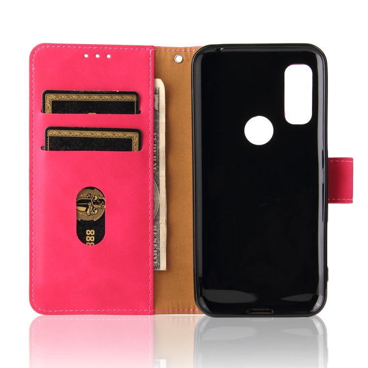 For Fujitsu Arrows WE Solid Color Skin Feel Magnetic Buckle Horizontal Flip Calf Texture PU Leather Case with Holder & Card Slots & Wallet