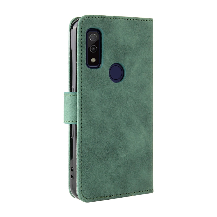 For Fujitsu Arrows WE Solid Color Skin Feel Magnetic Buckle Horizontal Flip Calf Texture PU Leather Case with Holder & Card Slots & Wallet