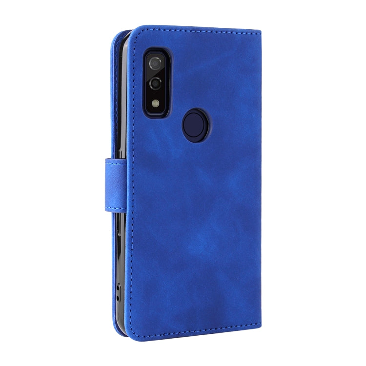 For Fujitsu Arrows WE Solid Color Skin Feel Magnetic Buckle Horizontal Flip Calf Texture PU Leather Case with Holder & Card Slots & Wallet