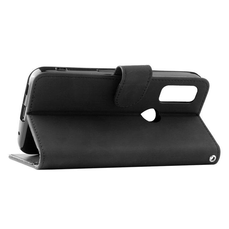 For Fujitsu Arrows WE Solid Color Skin Feel Magnetic Buckle Horizontal Flip Calf Texture PU Leather Case with Holder & Card Slots & Wallet