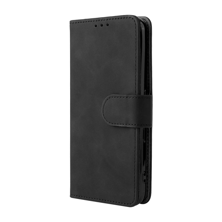 For Fujitsu Arrows WE Solid Color Skin Feel Magnetic Buckle Horizontal Flip Calf Texture PU Leather Case with Holder & Card Slots & Wallet