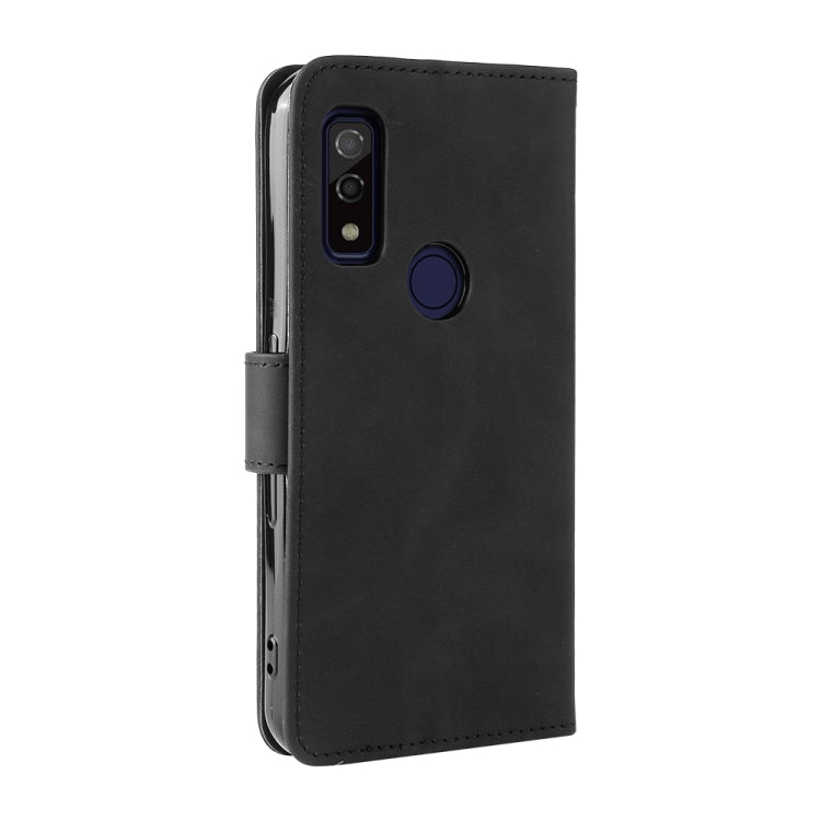 For Fujitsu Arrows WE Solid Color Skin Feel Magnetic Buckle Horizontal Flip Calf Texture PU Leather Case with Holder & Card Slots & Wallet