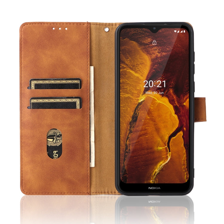For Nokia C30 Solid Color Skin Feel Magnetic Buckle Horizontal Flip Calf Texture PU Leather Case with Holder & Card Slots & Wallet