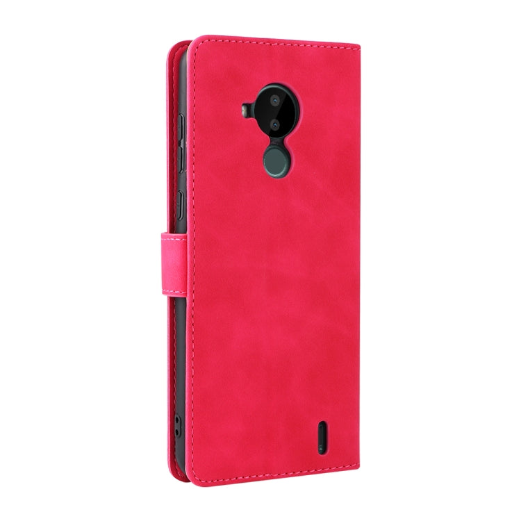 For Nokia C30 Solid Color Skin Feel Magnetic Buckle Horizontal Flip Calf Texture PU Leather Case with Holder & Card Slots & Wallet
