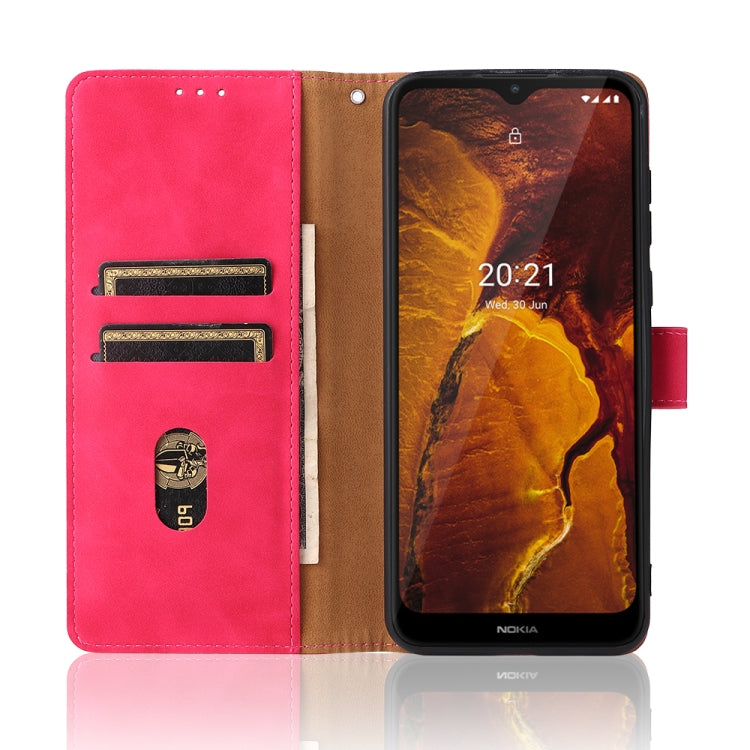 For Nokia C30 Solid Color Skin Feel Magnetic Buckle Horizontal Flip Calf Texture PU Leather Case with Holder & Card Slots & Wallet