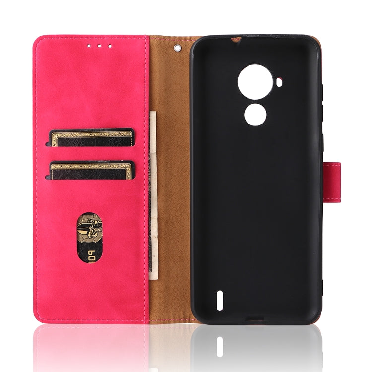 For Nokia C30 Solid Color Skin Feel Magnetic Buckle Horizontal Flip Calf Texture PU Leather Case with Holder & Card Slots & Wallet