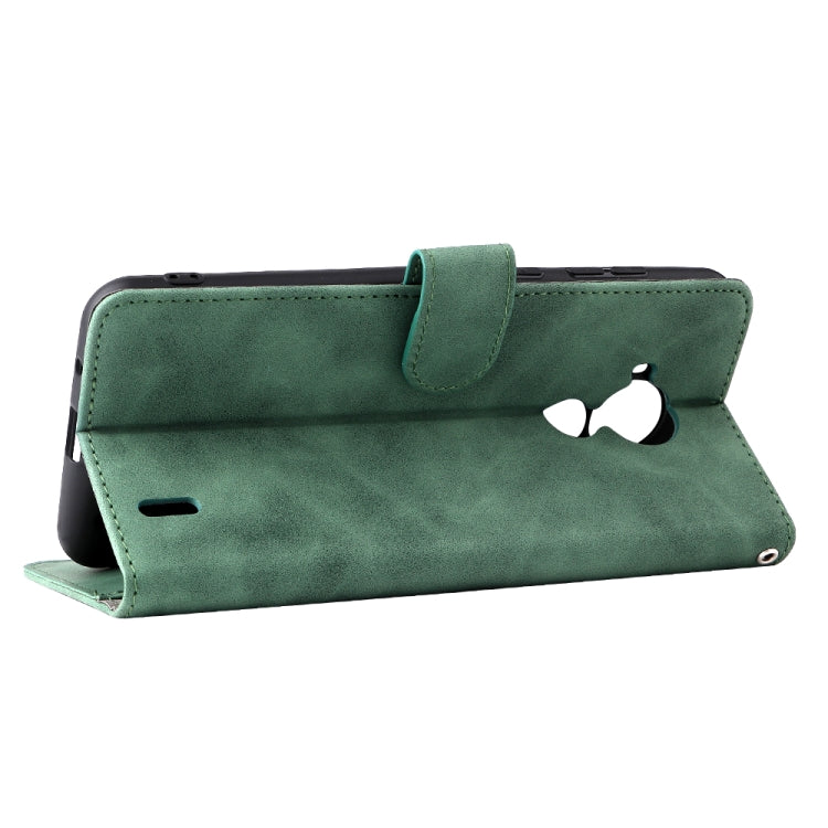 For Nokia C30 Solid Color Skin Feel Magnetic Buckle Horizontal Flip Calf Texture PU Leather Case with Holder & Card Slots & Wallet