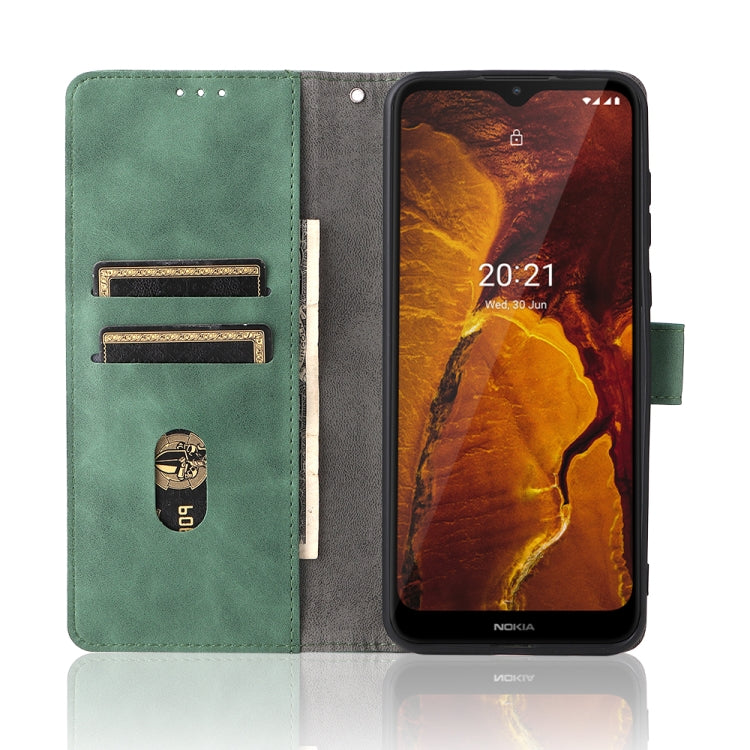 For Nokia C30 Solid Color Skin Feel Magnetic Buckle Horizontal Flip Calf Texture PU Leather Case with Holder & Card Slots & Wallet
