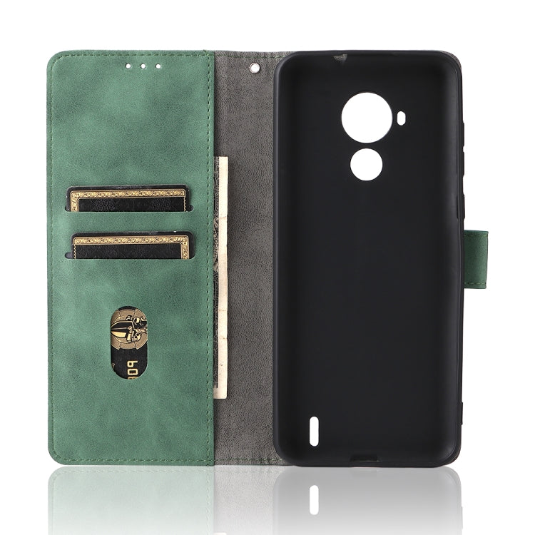 For Nokia C30 Solid Color Skin Feel Magnetic Buckle Horizontal Flip Calf Texture PU Leather Case with Holder & Card Slots & Wallet