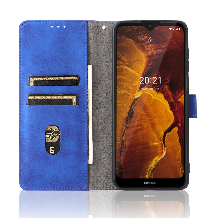 For Nokia C30 Solid Color Skin Feel Magnetic Buckle Horizontal Flip Calf Texture PU Leather Case with Holder & Card Slots & Wallet