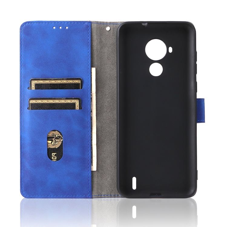 For Nokia C30 Solid Color Skin Feel Magnetic Buckle Horizontal Flip Calf Texture PU Leather Case with Holder & Card Slots & Wallet