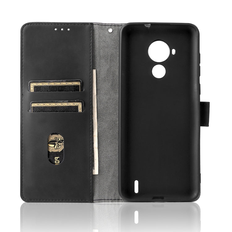For Nokia C30 Solid Color Skin Feel Magnetic Buckle Horizontal Flip Calf Texture PU Leather Case with Holder & Card Slots & Wallet