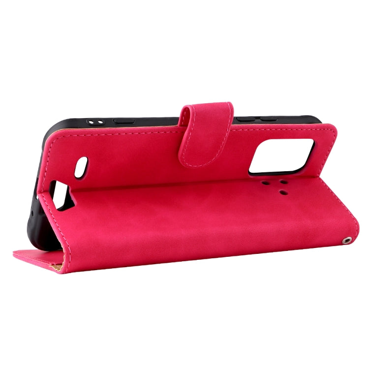 For UMIDIGI Bison Pro Solid Color Skin Feel Magnetic Buckle Horizontal Flip Calf Texture PU Leather Case with Holder & Card Slots & Wallet