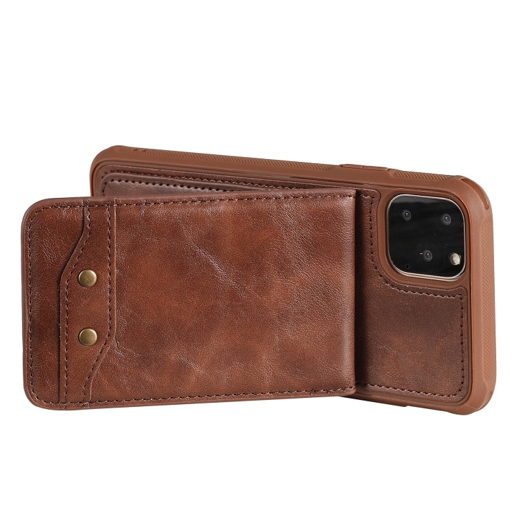 For iPhone 11 Pro Max Vertical Flip Wallet Shockproof Back Cover Protective Case with Holder & Card Slots & Lanyard & Photos Frames