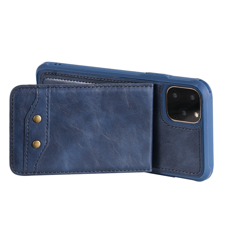 For iPhone 11 Pro Max Vertical Flip Wallet Shockproof Back Cover Protective Case with Holder & Card Slots & Lanyard & Photos Frames