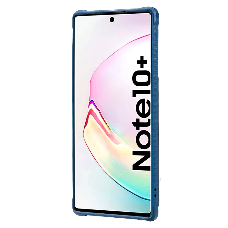 For Galaxy Note 10 Plus Vertical Flip Wallet Shockproof Back Cover Protective Case with Holder & Card Slots & Lanyard & Photos Frames