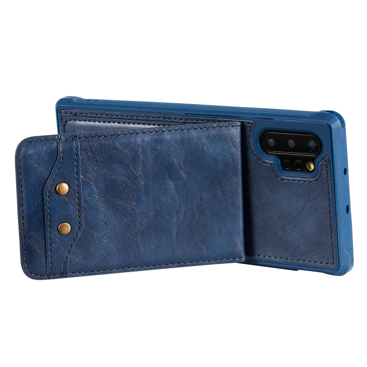 For Galaxy Note 10 Plus Vertical Flip Wallet Shockproof Back Cover Protective Case with Holder & Card Slots & Lanyard & Photos Frames