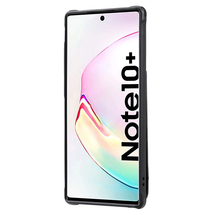 For Galaxy Note 10 Plus Vertical Flip Wallet Shockproof Back Cover Protective Case with Holder & Card Slots & Lanyard & Photos Frames