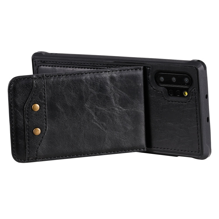 For Galaxy Note 10 Plus Vertical Flip Wallet Shockproof Back Cover Protective Case with Holder & Card Slots & Lanyard & Photos Frames