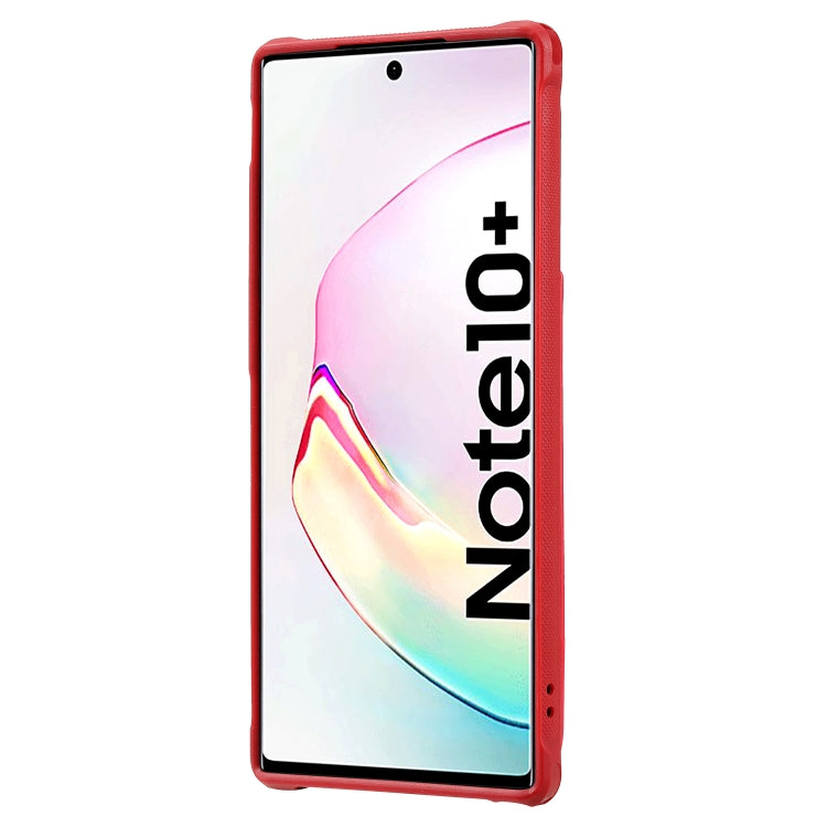 For Galaxy Note 10 Plus Vertical Flip Wallet Shockproof Back Cover Protective Case with Holder & Card Slots & Lanyard & Photos Frames