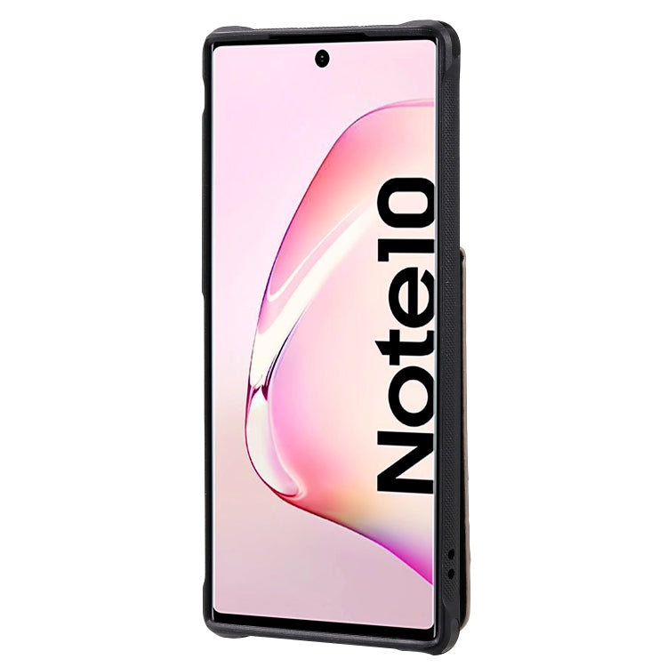 For Galaxy Note 10 Vertical Flip Wallet Shockproof Back Cover Protective Case with Holder & Card Slots & Lanyard & Photos Frames