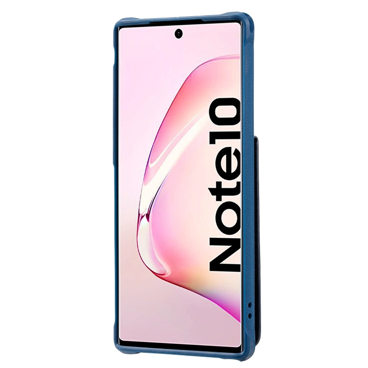 For Galaxy Note 10 Vertical Flip Wallet Shockproof Back Cover Protective Case with Holder & Card Slots & Lanyard & Photos Frames