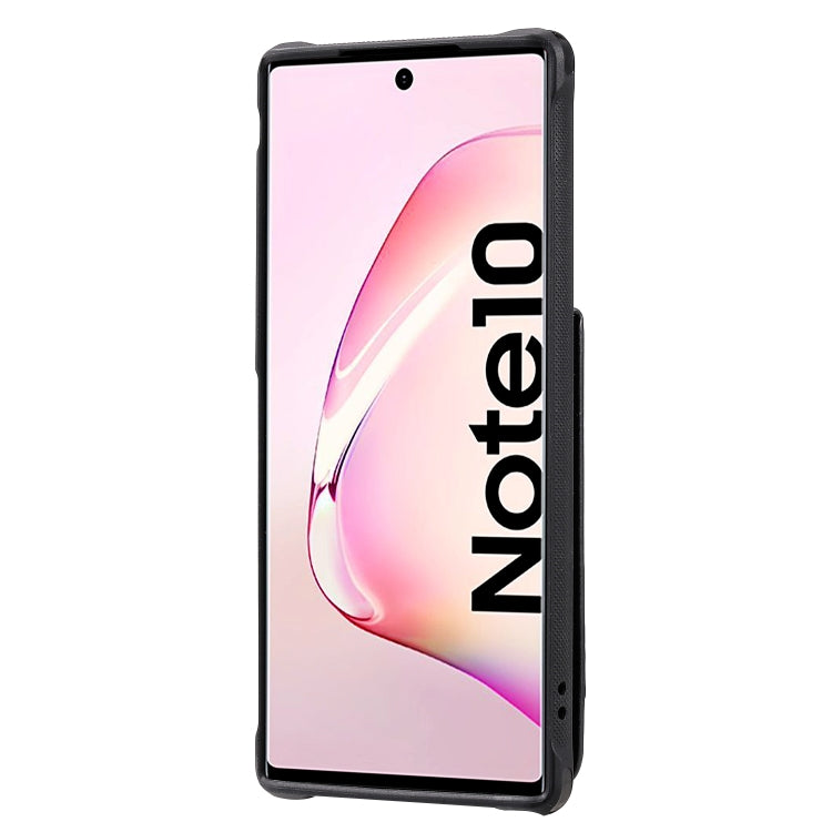 For Galaxy Note 10 Vertical Flip Wallet Shockproof Back Cover Protective Case with Holder & Card Slots & Lanyard & Photos Frames